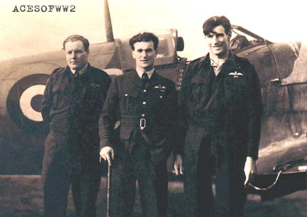 Bluey Truscott, Paddy Finucane & Raymond Thorold-Smith when Paddy was with the Aussies