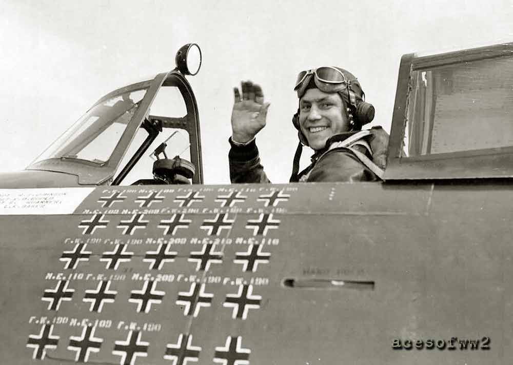 Johnson in his P-47