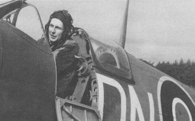1942 - Chadburn sitting in Spitfire DN-C (PL-10709)