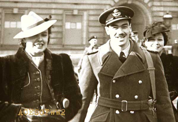 Elmer Gaunce after recievining the DFC at Buckingham Palace