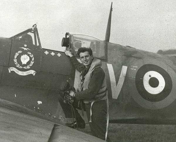 Jimmy & his Spit at Tangmere - 1941