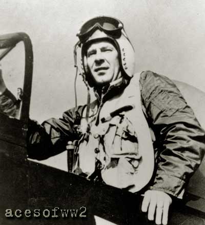 Craig in the cockpit of an F4U Corsair