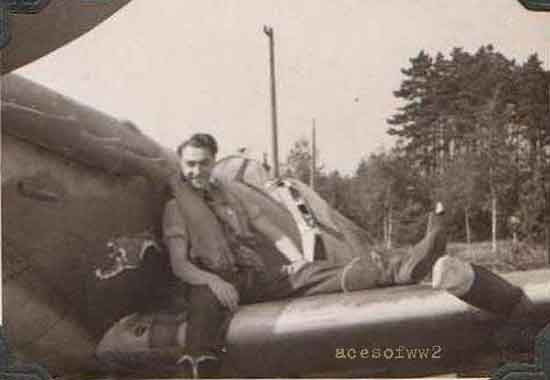 Jim on a 416 sqn. Spitfire