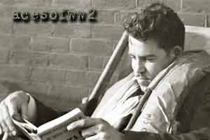 Ogilvie reads a book