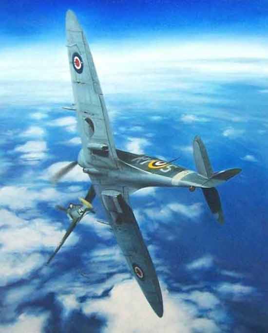 "ONE HAWK BREAKS UP MANY CROWS" by Vladimir Urbanek